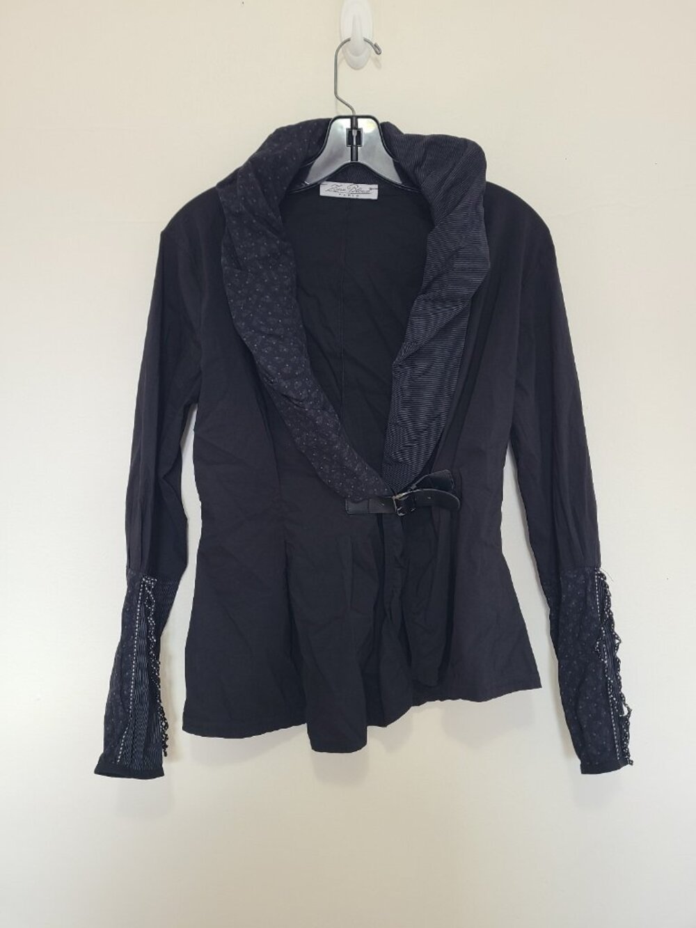 Zone Bleue Paris Vintage Blazer Black Size S Gothic